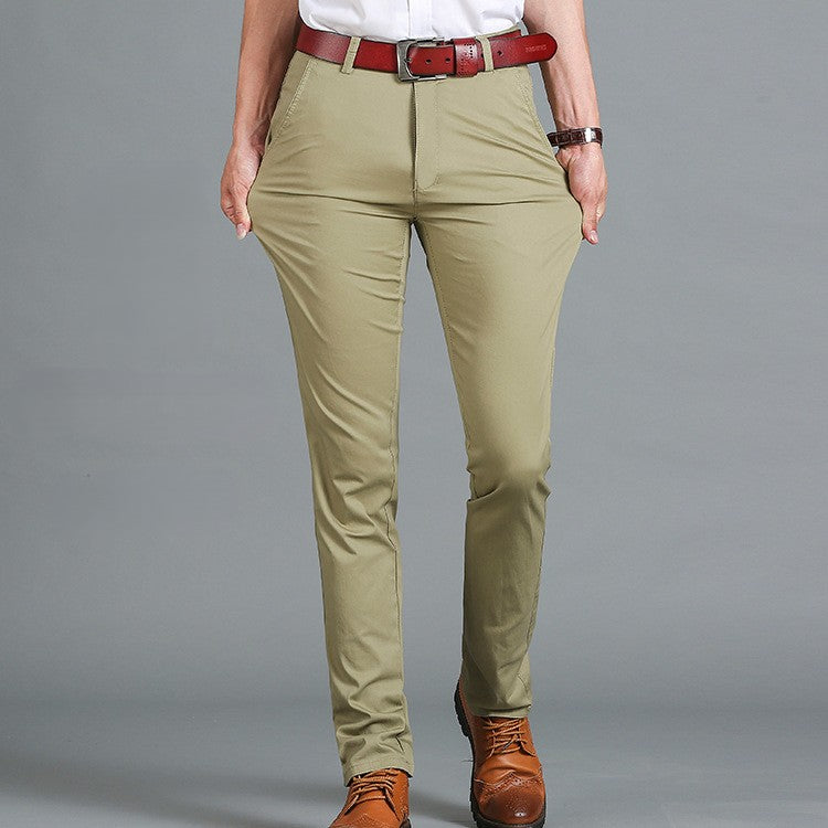 Leandro Tailored Cotton Trousers