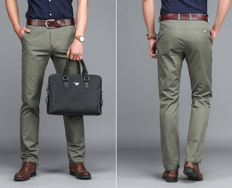 Leandro Tailored Cotton Trousers
