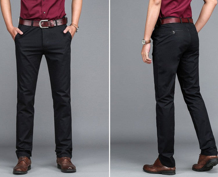 Leandro Tailored Cotton Trousers