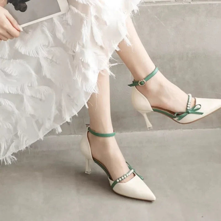 Amelia Pearl Strap Heels