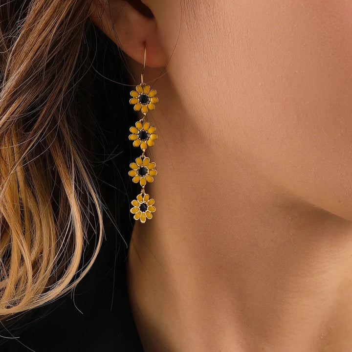 Floral Drop Earrings