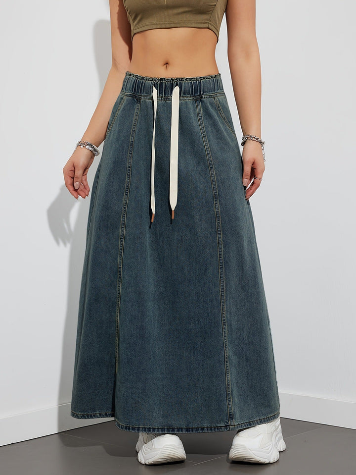 Sloane Denim Maxi Skirt