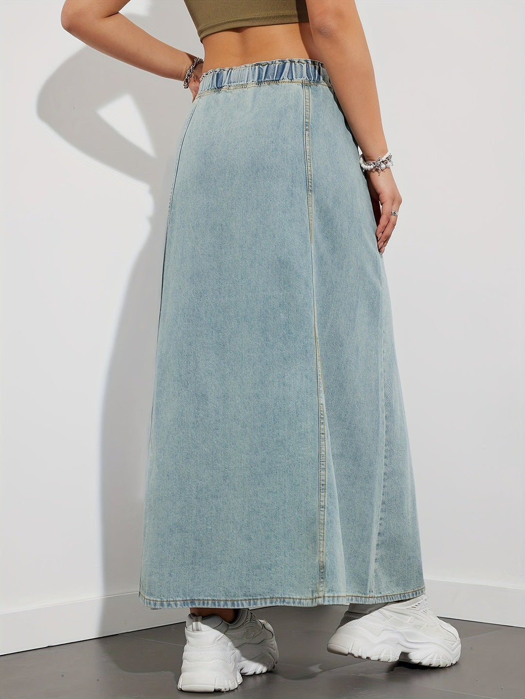 Sloane Denim Maxi Skirt
