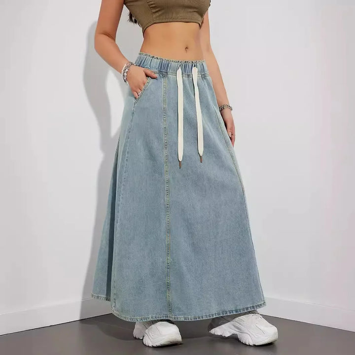 Sloane Denim Maxi Skirt