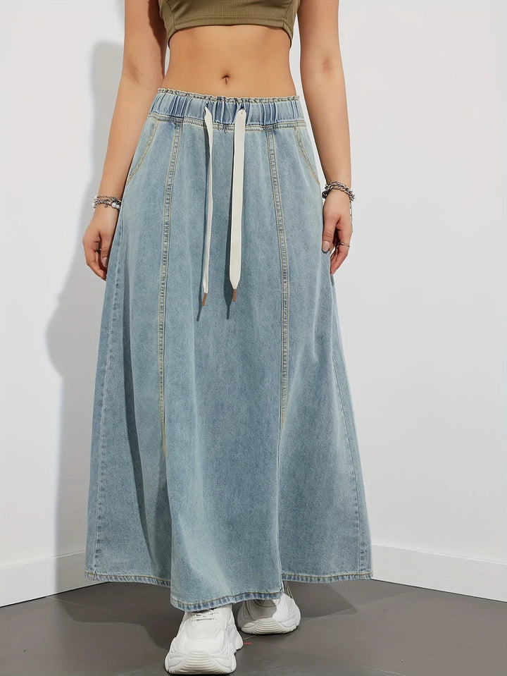 Sloane Denim Maxi Skirt