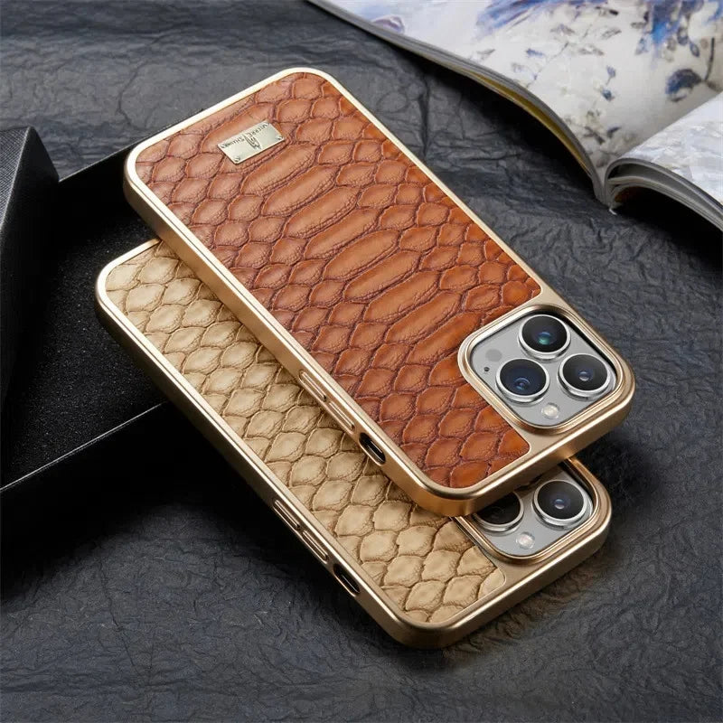 iPhone Croco Leather Case