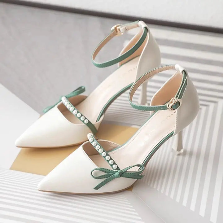 Amelia Pearl Strap Heels