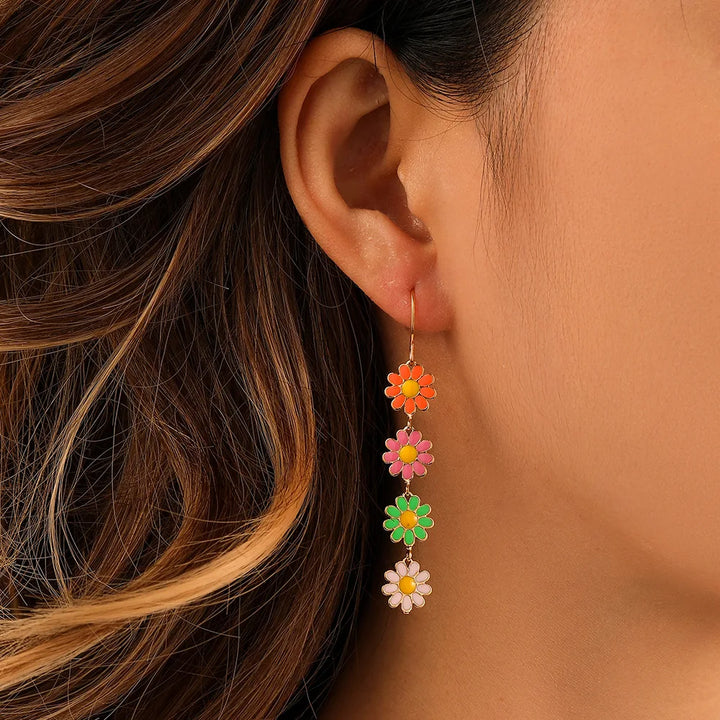 Floral Drop Earrings