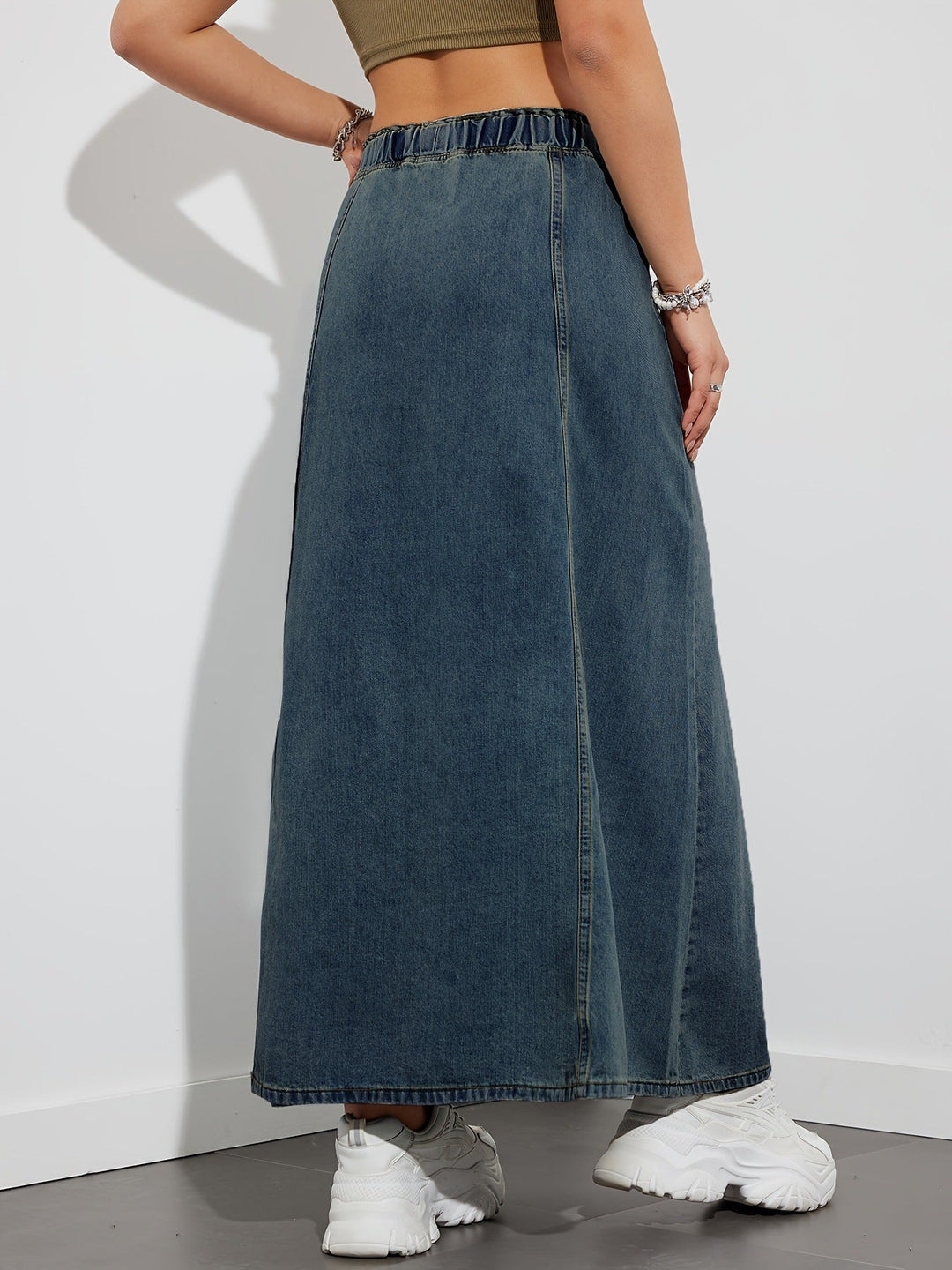 Sloane Denim Maxi Skirt